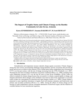 The Impact of Trophic Status and Climate Change on the Benthic Community in Lake Sevan, Armenia