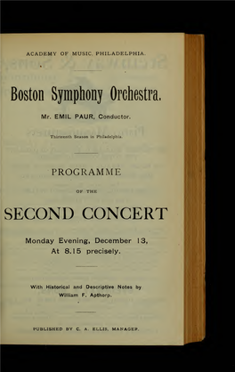 Boston Symphony Orchestra Concert Programs, Season 17, 1897-1898