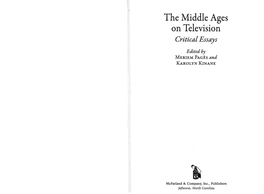 The Middle Ages on Television Critical Essays