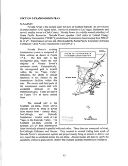 SECTION 2-TRANSMISSION PLAN SUMMARY Nevada Power Is The