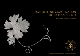 Master Blend Classification Media Tool Kit 2012