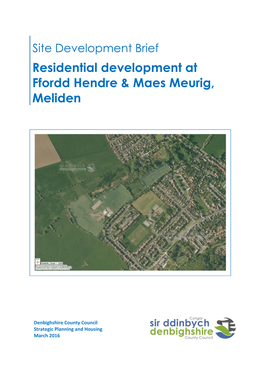 Residential Development at Ffordd Hendre Maes Meurig Meliden