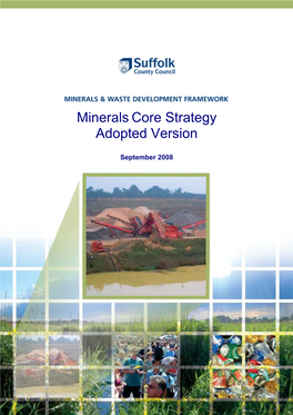 Minerals Core Strategy Adopted Version