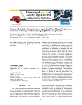 Partitioned Convolution Analysis for Stereo Inputs Based Three Channel Optimal Source Distribution on Heterogeneous Parallel Computing Platforms Using Opencl