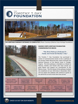 Timothy T. Day Foundation Newsletter Vol 5