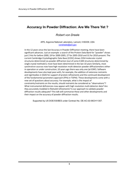 Powder Diffraction APD‐IV