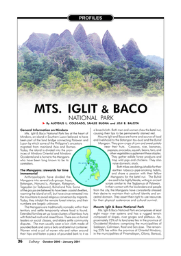 Mts. Iglit & Baco