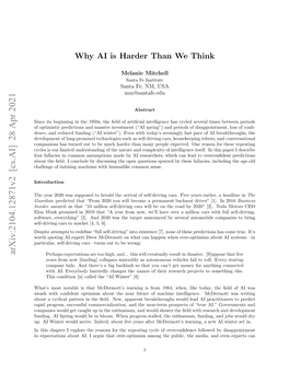 Arxiv:2104.12871V2 [Cs.AI] 28 Apr 2021 H Er22 a Upsdt Eadtearvlo Efdiigca Self-Driving of Arrival the Herald to Supposed Guardian Was 2020 Year the Introduction Sense