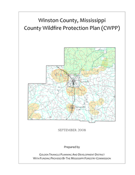 Winston County, Mississippi County Wildfire Protection Plan (CWPP)