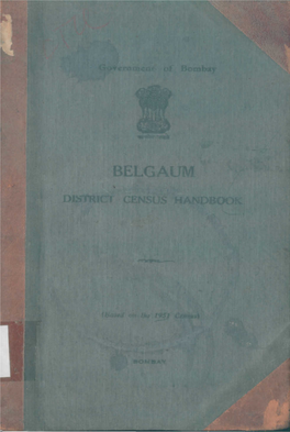 District Census Handbook, Belgaum