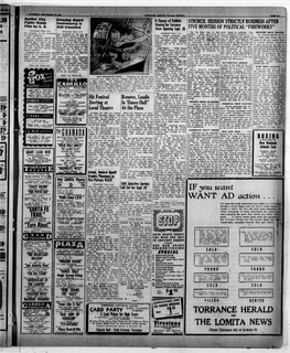 Torrance Herald and the Lomita News and V^Jre ADOLPH MENJOU in I^Mj-Iml! Richard Arlen Eue Gubor I 