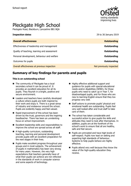 School Inspection Report