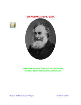 Sir William Jardine, Bart
