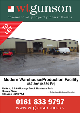 Modern Warehouse/Production Facility 887.3M2 (9,550 Ft 2)