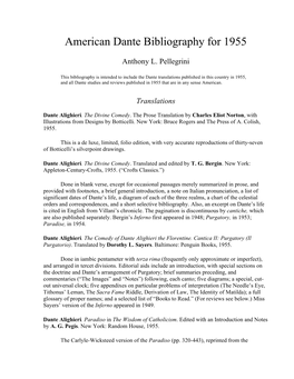 American Dante Bibliography for 1955.Pdf