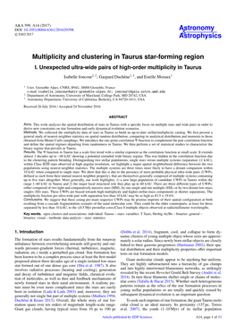 Multiplicity and Clustering in Taurus Star-Forming Region I