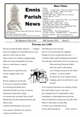 Ennis Parish News