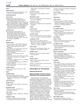 Federal Register/Vol. 68, No. 141/Wednesday, July 23, 2003/Notices