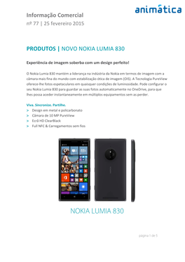 Nokia Lumia 830