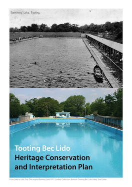 Tooting Bec Lido Heritage Conservation and Interpretation Plan