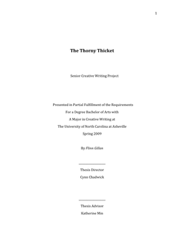 The Thorny Thicket