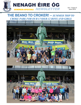 The Beano to Croker! – Summer Trip to Croke Park for Our Under-12 Boys and Girls