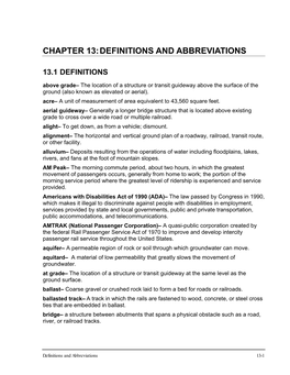 Definitions and Abbreviations