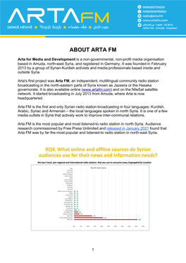 About Arta Fm