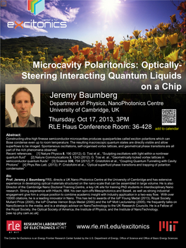 Microcavity Polaritonics: Optically- Steering Interacting Quantum