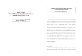 환경논총 / 環境論叢 第64卷 Money Economy Pose a Growing Need for Critical Analysis of Design and Planning ISSN 1226-9000 (Print) / 2288-548X (Digital) for Mega-Events