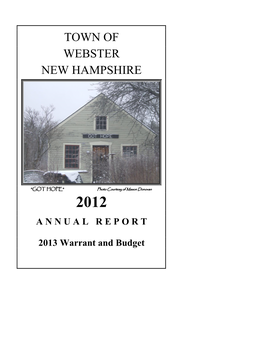 2012 Annual Town Report