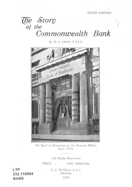 The Story of the Commonwealth Bank