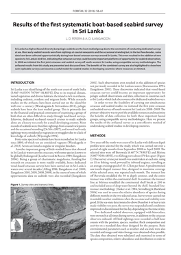 Results of the First Systematic Boat-Based Seabird Survey in Sri