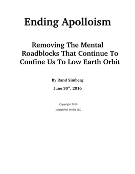 Ending Apolloism