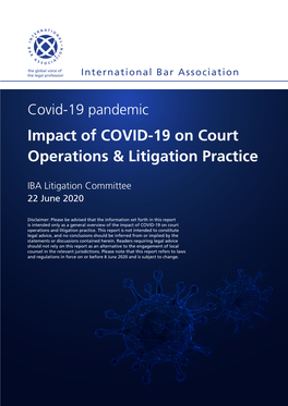 Impact of COVID-19 on Court Operations & Litigation Practice