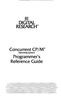 Programmer's Reference Guide COPYRIGHT