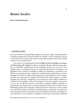 8. Bienes Locales, Por Eloy Colom Piazuelo