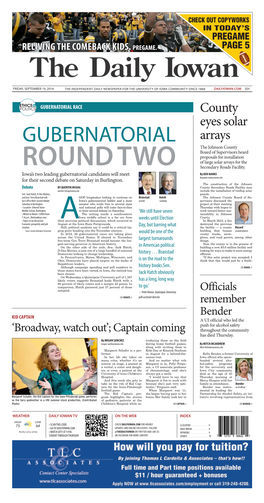 Daily Iowan (Iowa City, Iowa), 2014-09-19