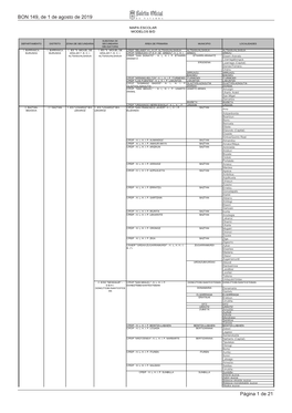 BON 149, De 1 De Agosto De 2019 Página 1 De 21