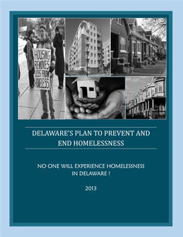 Delaware's Plan to Prevent and End Homelessness