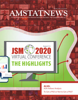 AMSTATNEWS the Membership Magazine of the American Statistical Association •