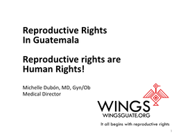Reproductive Rights Are Human Rights!
