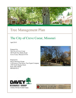 Creve Coeur Tree Management Plan