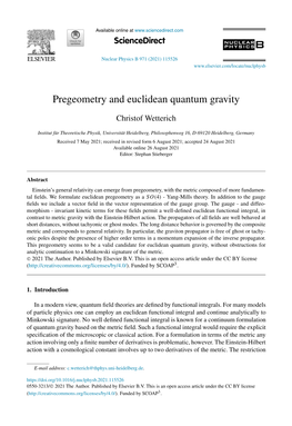 Pregeometry and Euclidean Quantum Gravity