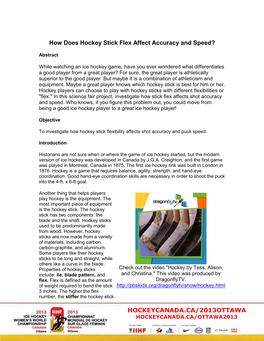 How Does Hockey Stick Flex Affect Shot Accuracy and Speed?