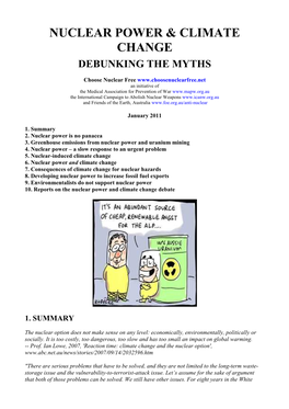 Nuclear Power & Climate Change