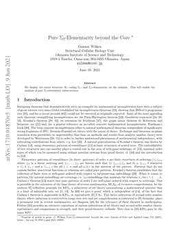 Pure Σ2 -Elementarity Beyond the Core