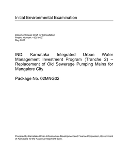 Draft Initial Environmental Examination