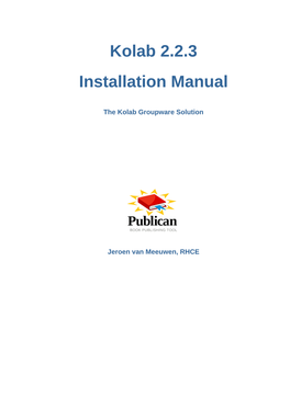 Installation Manual