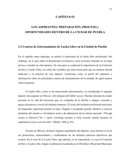 CAPÍTULO II LOS ASPIRANTES: PREPARACIÓN, PROCESO Y